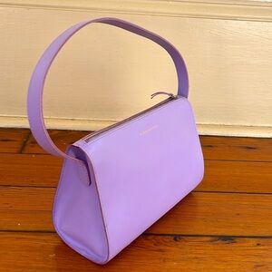 Small shoulder purse in purple leather 💜 | minimalist & chic